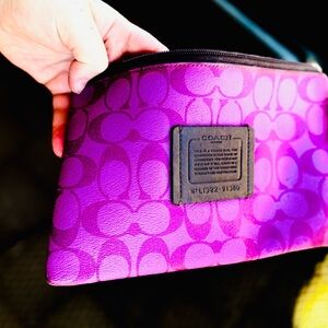 Coach RARE Vibrant Purple Pouch